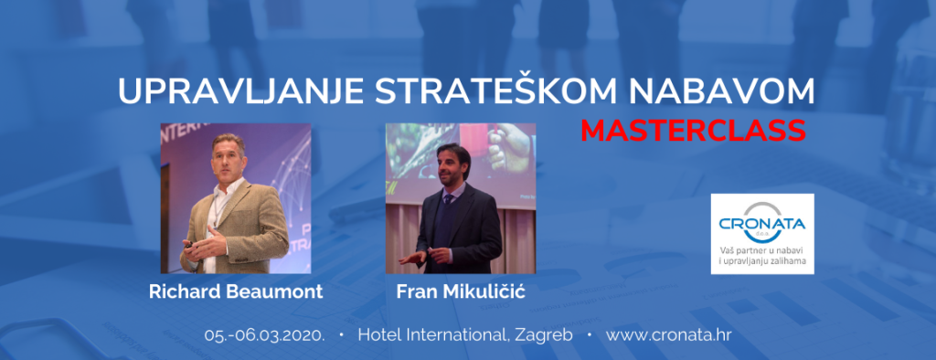 Upravljanje strateškom nabavom Masterclass Zagreb 2020.